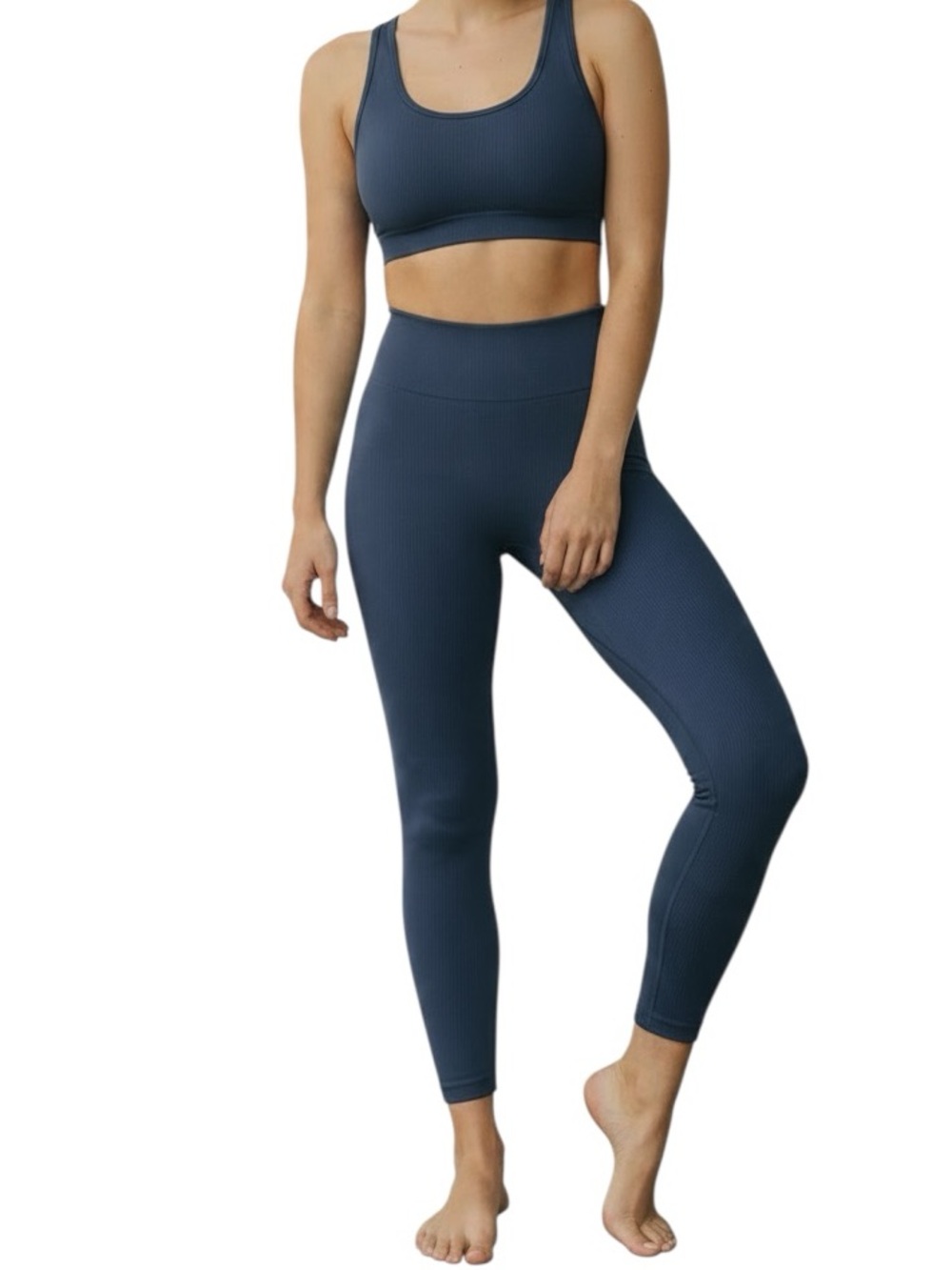 Knix Good to Go Seamless Leggings in dark navy size L excellent condition